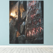 Gloeiende Oude Runen Canvas Afdruk (Insitu (Houten vloer))