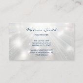 Gloeiende Paarse Blauwe Mandala Visitekaartje (Achterkant)