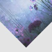 Gloeiende Paarse Vlinder Weide Decoupage Tissuepapier (Detail)