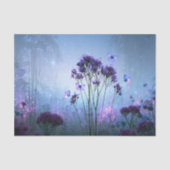 Gloeiende Paarse Vlinder Weide Decoupage Tissuepapier (Voorkant)