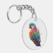 gloeiende papegaai sleutelhanger (Voorkant Links)
