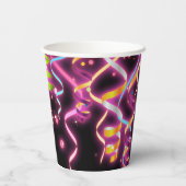 Gloeiende Party Lint Streamers Verjaardagsfeestje Papieren Bekers (Achterkant)