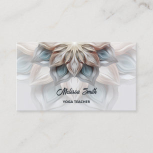 Gloeiende pastelkleuren Mandala Visitekaartje