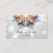 Gloeiende pastelkleuren Mandala Visitekaartje (Voorkant)