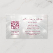 Gloeiende Pink Mandala Visitekaartje (Achterkant)