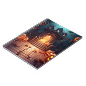 Gloeiende Pompoen Halloween Notitieboek (Linkerzijde)