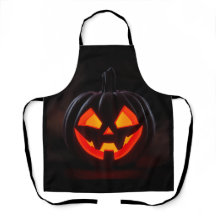 Gloeiende Pompoen Halloween Schort
