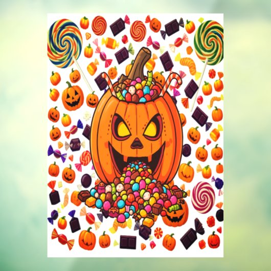 Gloeiende pompoen Halloween Stickers (Vel 3)