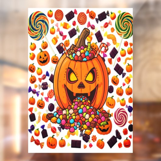 Gloeiende pompoen Halloween Stickers (Vel 2)