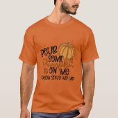 Gloeiende pompoen Halloween T-shirt (Voorkant)