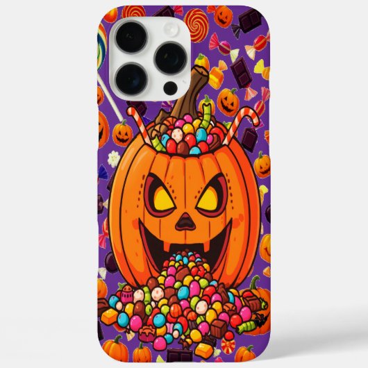 Gloeiende Pompoen Halloween Telefoon Case (Achterkant)