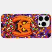 Gloeiende Pompoen Halloween Telefoon Case (Achterkant (horizontaal))