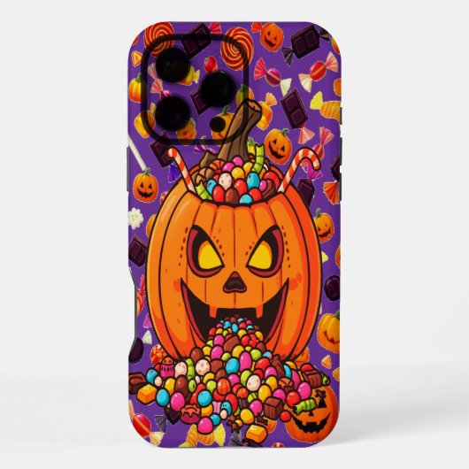 Gloeiende Pompoen Halloween Telefoon Case iPhone Hoesje (Achterkant)
