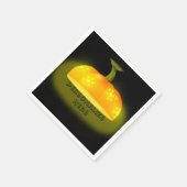 Gloeiende pompoen herfst unique schattig sinaasapp servet (Hoek)