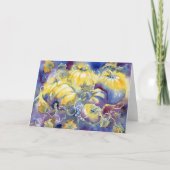 Gloeiende pompoenen Blank Notecard Bedankkaart (Voorkant)