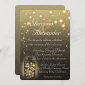 Gloeiende pot van vuurvliegen met nachtsterren kaart (Voorkant / Achterkant)