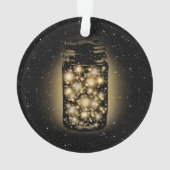 Gloeiende pot van vuurvliegen met nachtsterren ornament (achterkant)