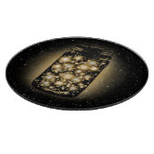 Gloeiende pot van vuurvliegen met nachtsterren snijplank (Hoek)