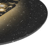 Gloeiende pot van vuurvliegen met nachtsterren snijplank (Hoek)