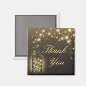 Gloeiende pot van vuurvliegjes met nachtsterren magneet (Voorkant / Achterkant)