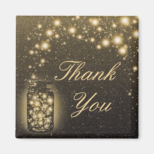 Gloeiende pot van vuurvliegjes met nachtsterren magneet (Voorkant)