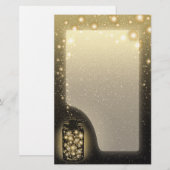 Gloeiende pot van vuurvliegjes met nachtsterren ni briefpapier (Voorkant / Achterkant)