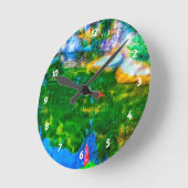 Gloeiende reflecterende obligatie ronde klok (Hoek)