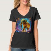 Gloeiende Regal Elephant T-shirt ontwerp. (Voorkant)