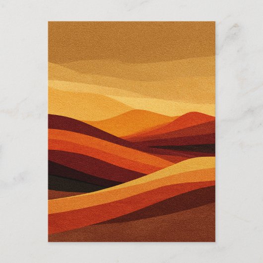Gloeiende resten van de stille duinen briefkaart (Voorkant)