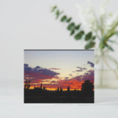 Gloeiende resten van het schemerlandschap briefkaart (Staand voorkant)