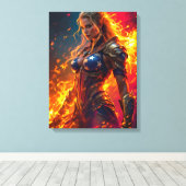 Gloeiende resten van vrijheid canvas afdruk (Insitu (Houten vloer))