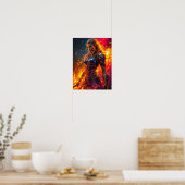 Gloeiende resten van vrijheid poster (Keuken)