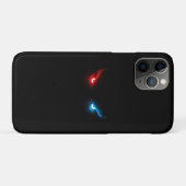 Gloeiende Rode en Blauwe Boze Ogen  Case-Mate iPhone Case (Achterkant (horizontaal))