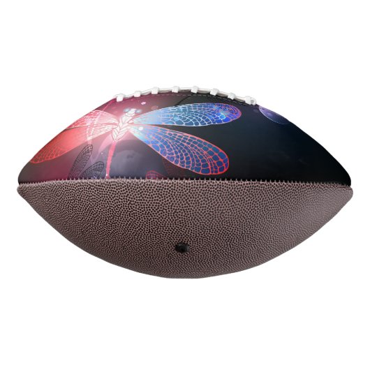 Gloeiende rode libel american football (Gedraaid 270)