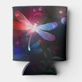 Gloeiende rode libel blikjeskoeler (Voorkant)