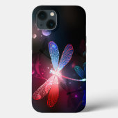 Gloeiende rode libel Case-Mate iPhone case (Achterkant)