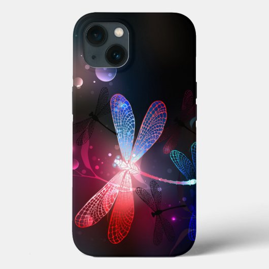 Gloeiende rode libel Case-Mate iPhone case (Achterkant)
