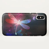 Gloeiende rode libel Case-Mate iPhone case (Achterkant (horizontaal))