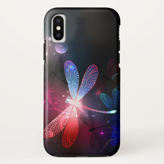 Gloeiende rode libel Case-Mate iPhone case (Achterkant)
