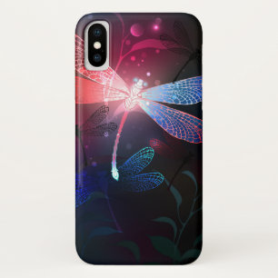 Gloeiende rode libel Case-Mate iPhone case