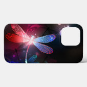 Gloeiende rode libel Case-Mate iPhone case (Achterkant (horizontaal))