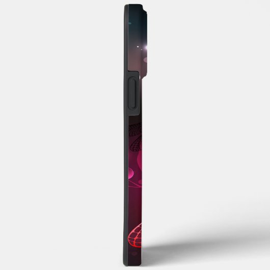 Gloeiende rode libel Case-Mate iPhone case (Achterkant / Rechts)