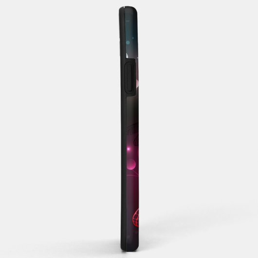 Gloeiende rode libel Case-Mate iPhone case (Achterkant/rechts)