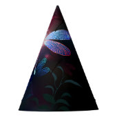 Gloeiende rode libel feesthoedjes (Voorkant)