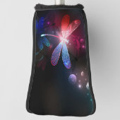 Gloeiende rode libel golfheadcover (Draai 90)
