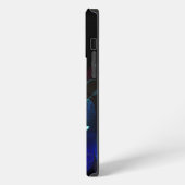 Gloeiende rode libel iPhone hoesje (Linkerkant)