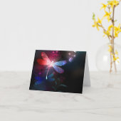 Gloeiende rode libel kaart (Gele Bloem)