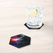 Gloeiende rode libel kartonnen onderzetters (Insitu)