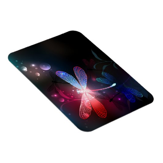 Gloeiende rode libel magneet (Rechterzijde)