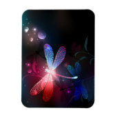 Gloeiende rode libel magneet (Verticaal)